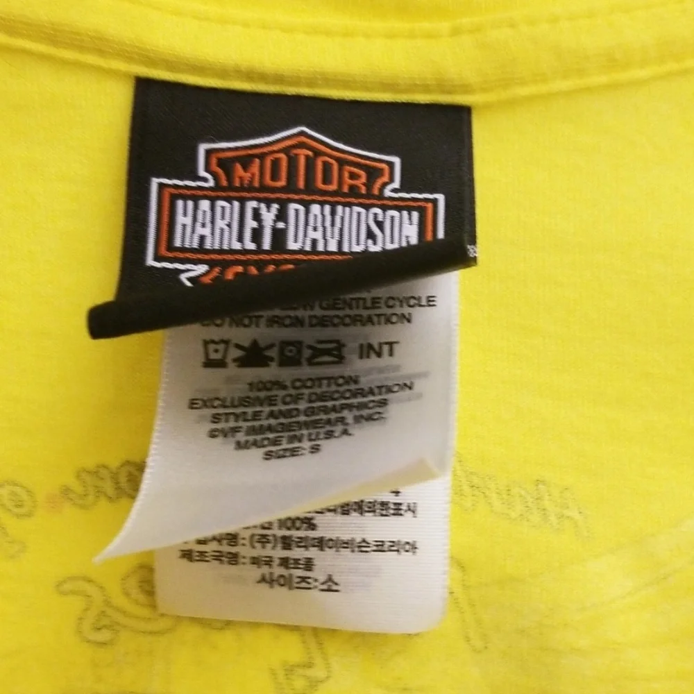 Yellow Harley-Davidson Tee - Picture 3 of 5